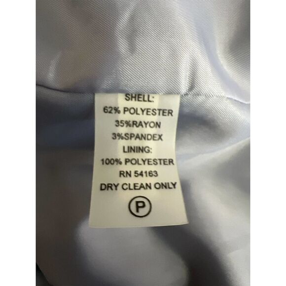 Calvin Klein Gray Blazer 2-Button Career-Wear Business Jacket Women’s Sz 4 - Picture 6 of 6